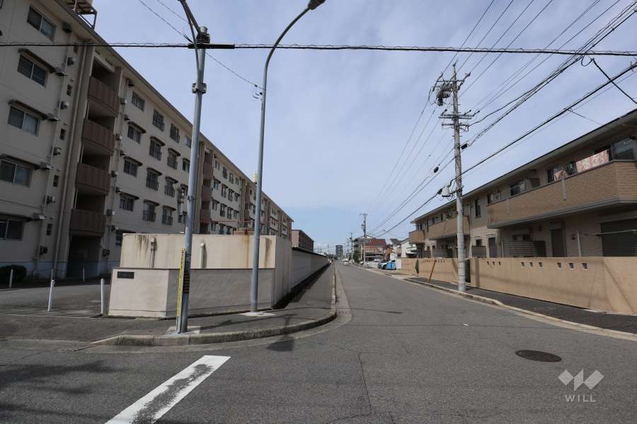 敷地北側の前面道路（東側から）