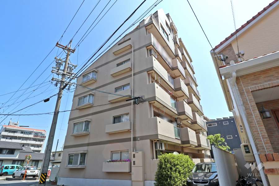 シャトー角崎の外観（南西側から）