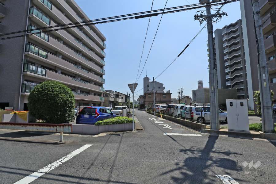 敷地南側の前面道路