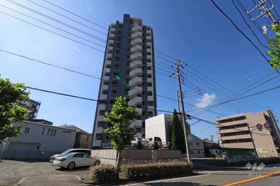 シュロア春日井プレミアムタワーの外観(北側から）
