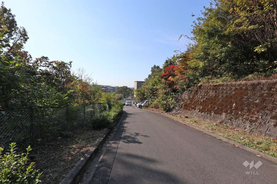 敷地北東側の前面道路