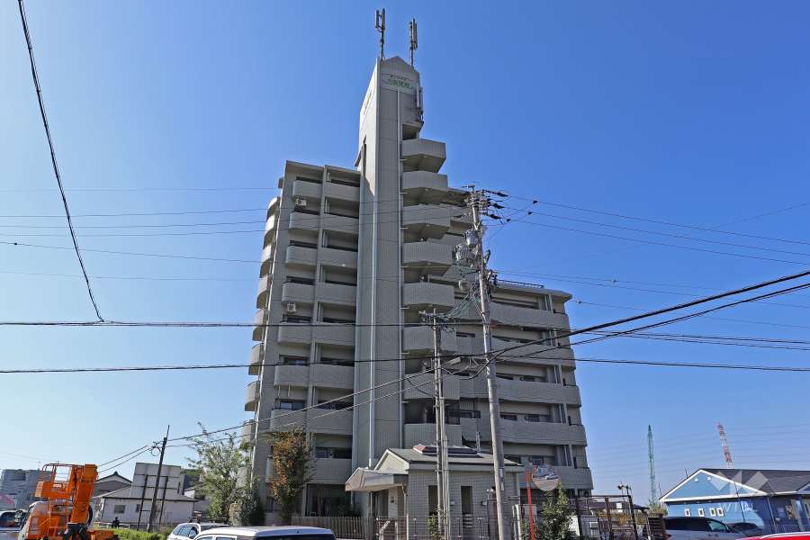 サンライズ大国屋館春日井参番館の外観（北側から）