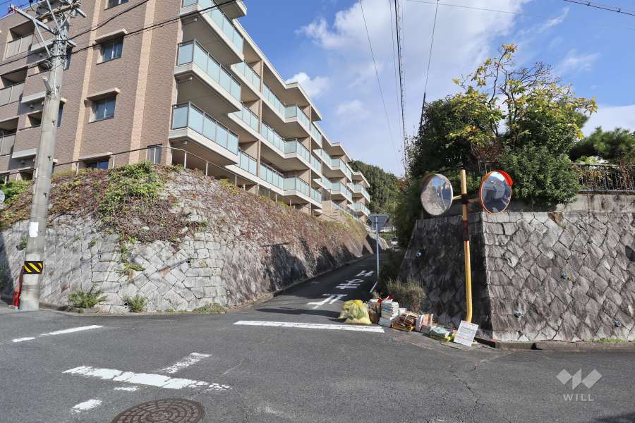 敷地南東側の前面道路