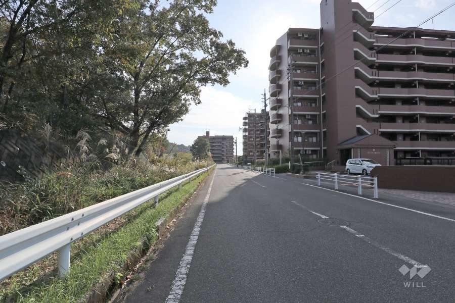 敷地北東側の前面道路