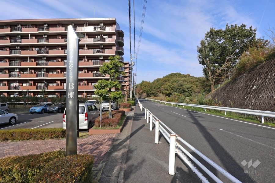 敷地北東側の前面道路