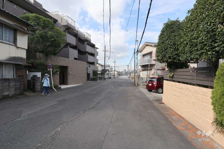 敷地北側の前面道路