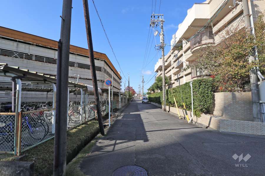 敷地南側の前面道路