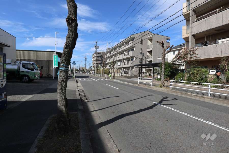 敷地南側の前面道路