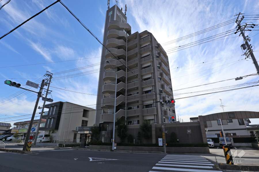 グローリアス春日井出川町の外観（北西側から）