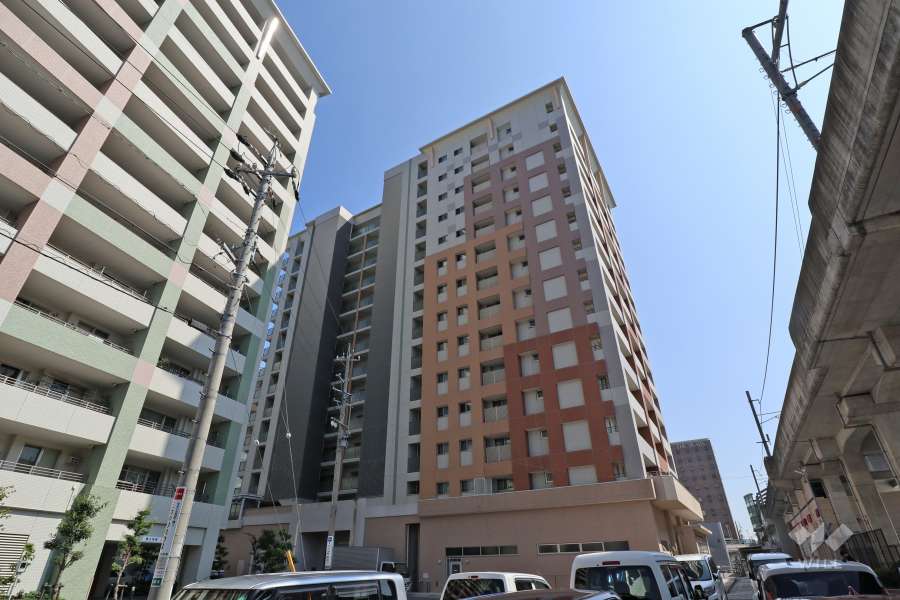 ライオンズステーションプラザ勝川弐番館の外観(南西側から）