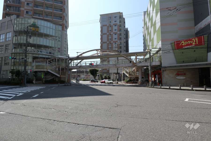 敷地南西側の前面道路