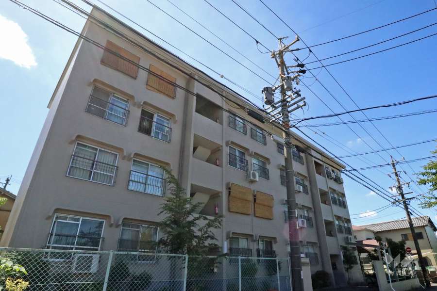 瑞穂パレスハイツA棟の外観（北側から）