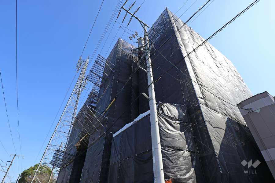 ファーストコレクションの外観（北側から）※2022年11月現在、大規模修繕工事中
