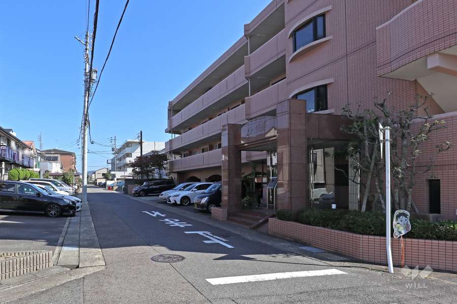 敷地北側の前面道路