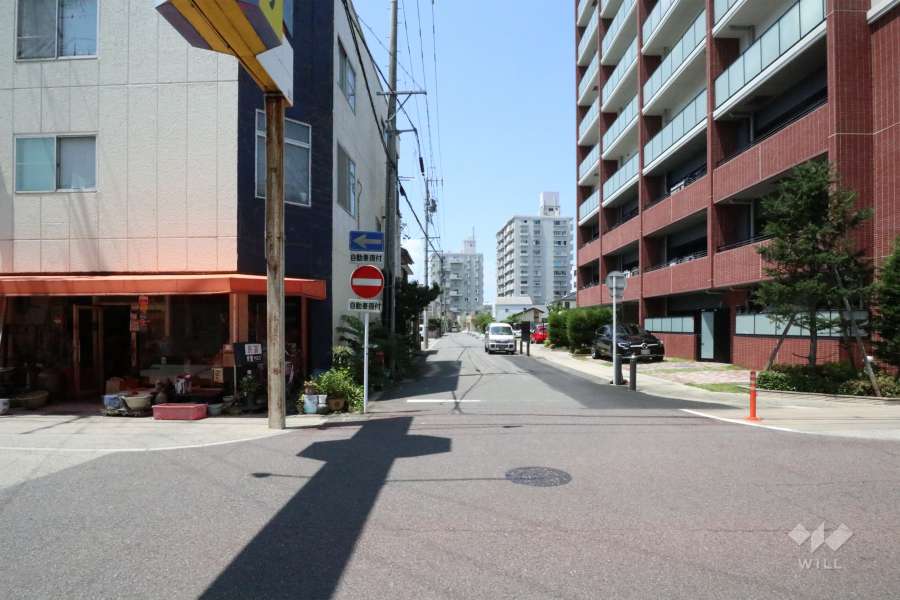 敷地南側前面道路