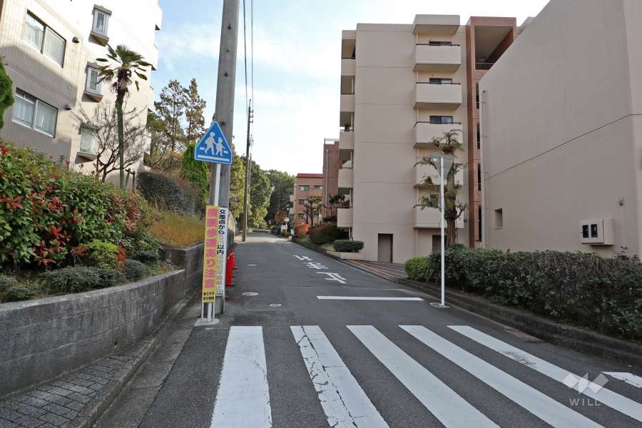 敷地北東側の前面道路