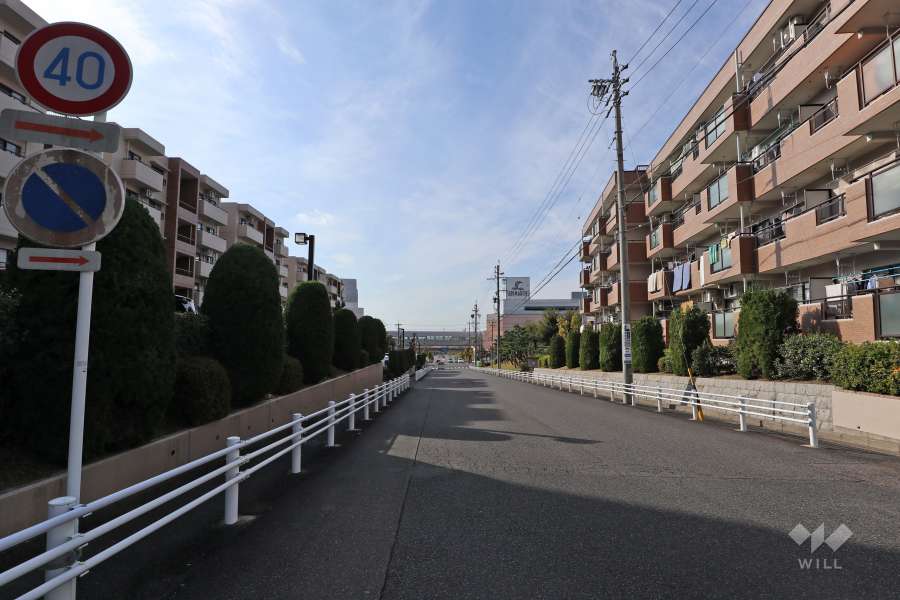 敷地北東側の前面道路