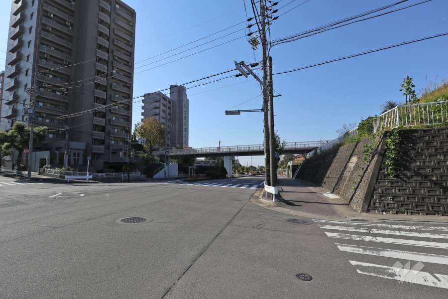 敷地北側の前面道路