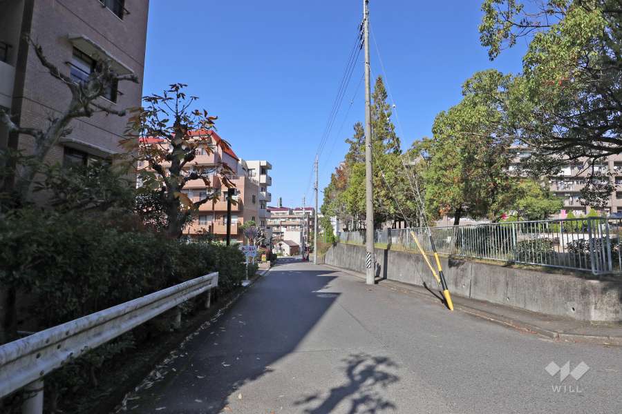 敷地南東側の前面道路