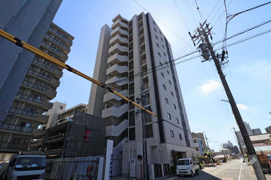 ザパークハウス春日井中央通の外観（北西側から）