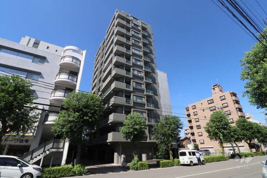 春日井中央通シティハウスの外観(南東側から）