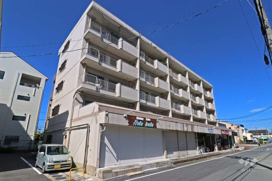 中央通パレスハイツの外観（南東側から）