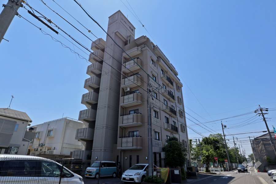 シャトー柏原の外観（北西側から）
