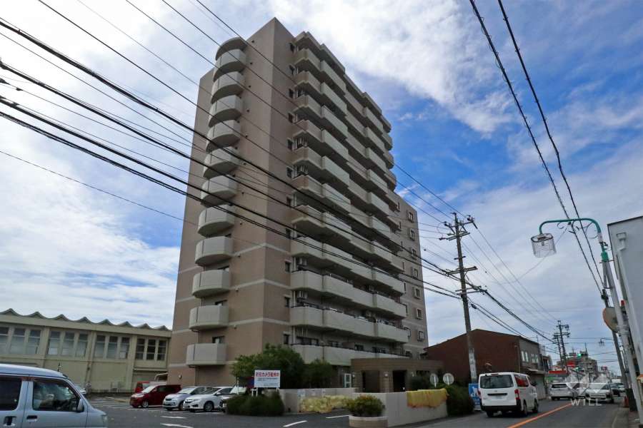 シャトー町屋シティビューヒルズの外観（北側から）