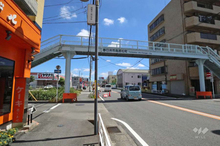 敷地南西側の前面道路