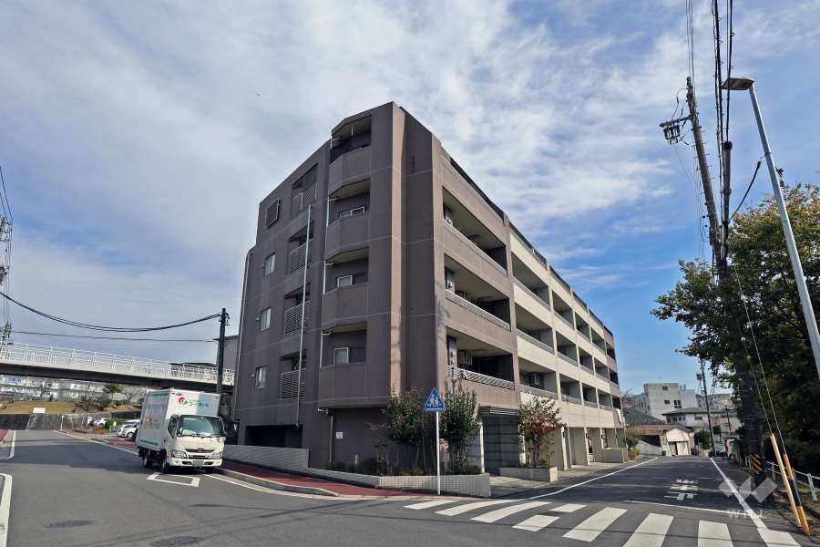 敷地南側前面道路と西側道路
