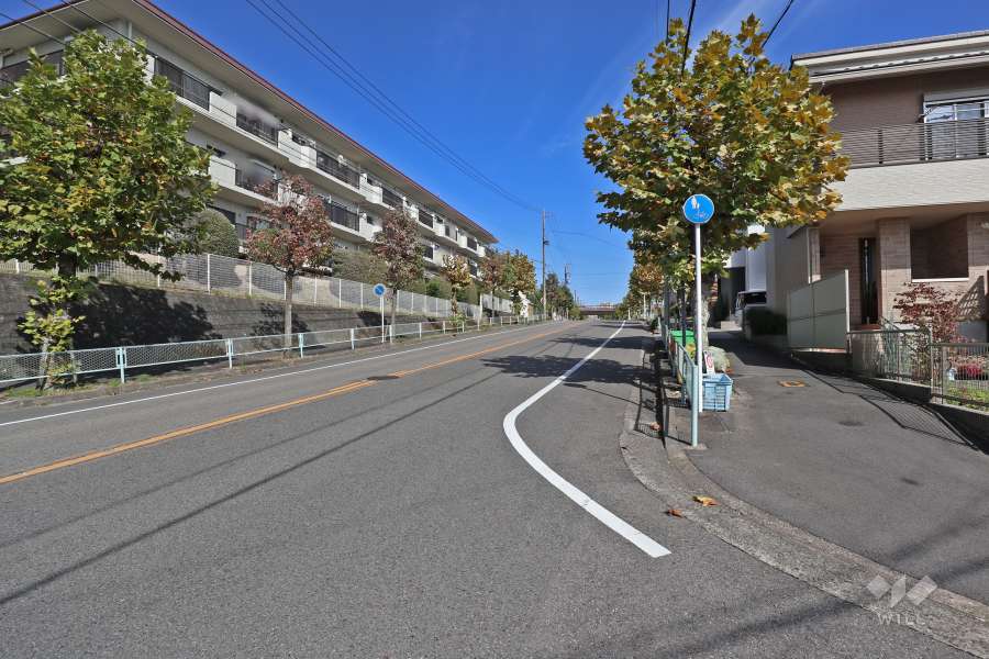 敷地南東側の前面道路