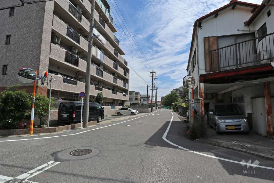 敷地南側の前面道路