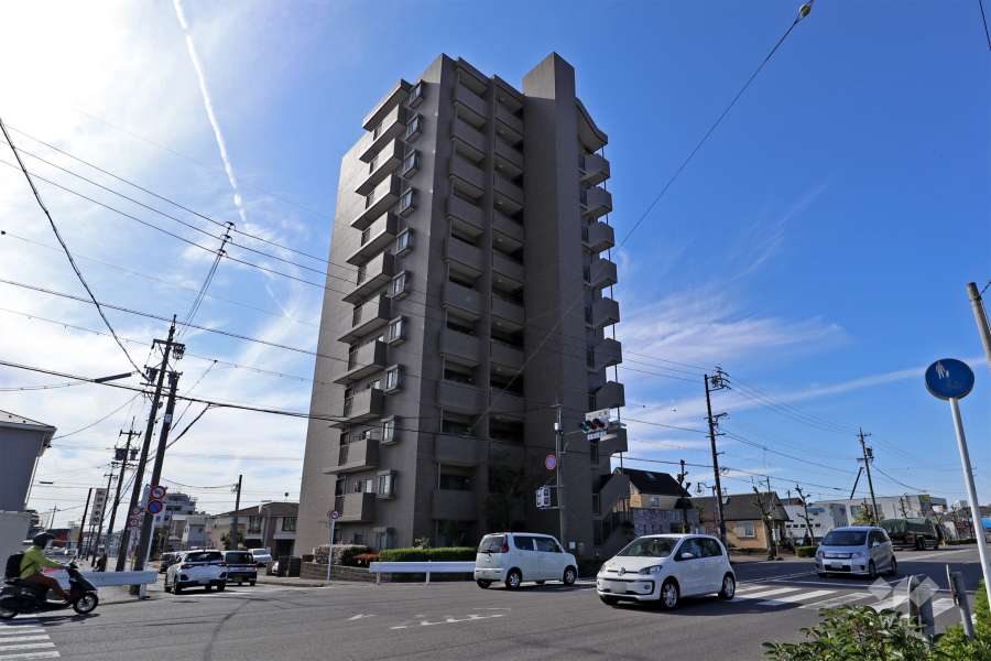 レーベン高蔵寺の外観（北東側から）