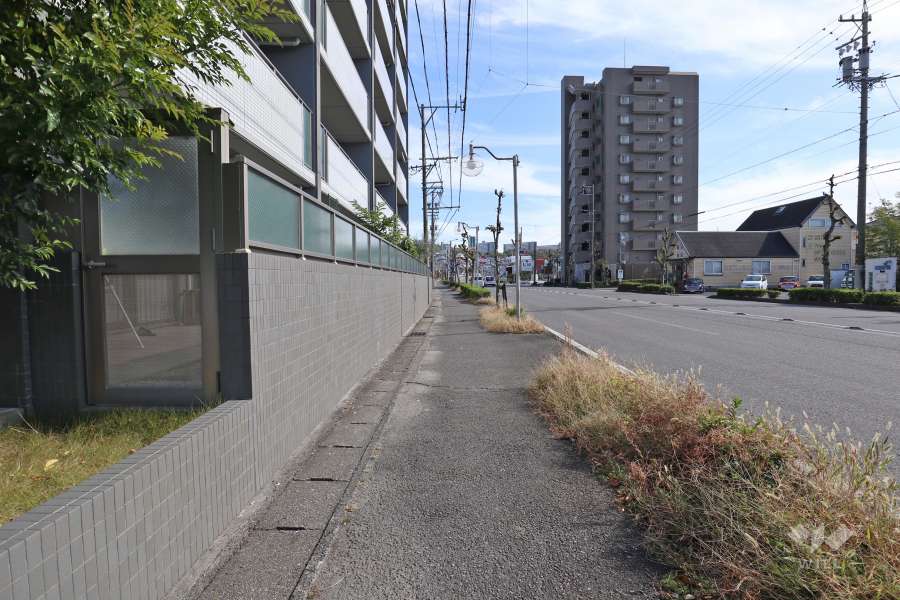敷地南側の前面道路