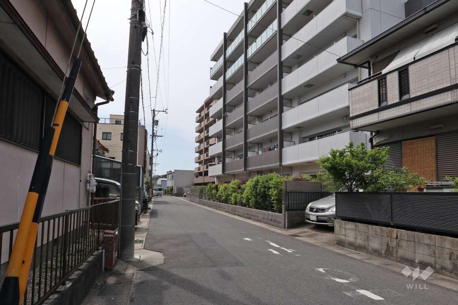 敷地南側の前面道路