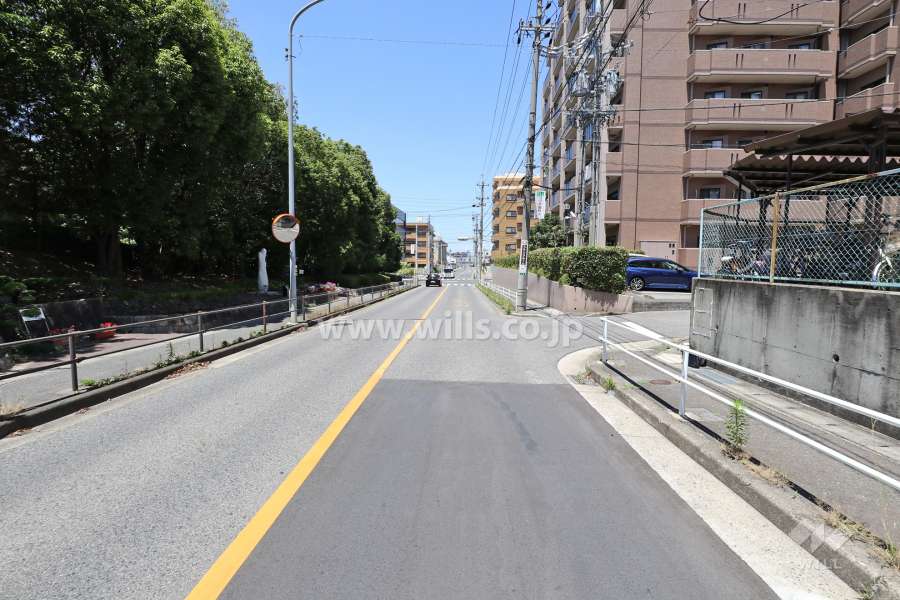 敷地南側の前面道路（東側から）