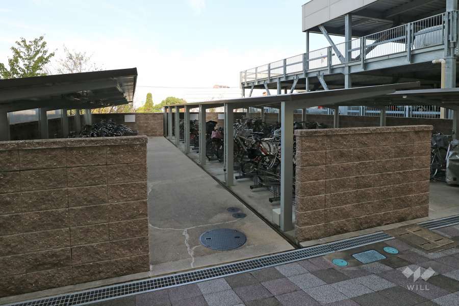 Ａ棟・Ｂ棟側の敷地内駐輪場