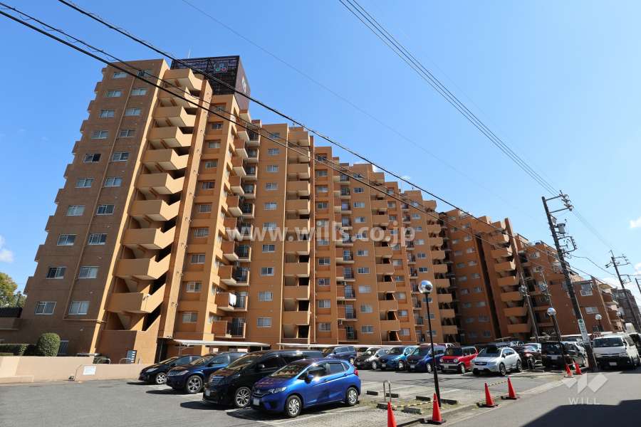 三旺マンション藤が丘東の外観（北西側から）