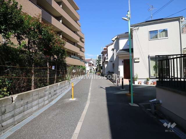 敷地南東側道路(南西側から)