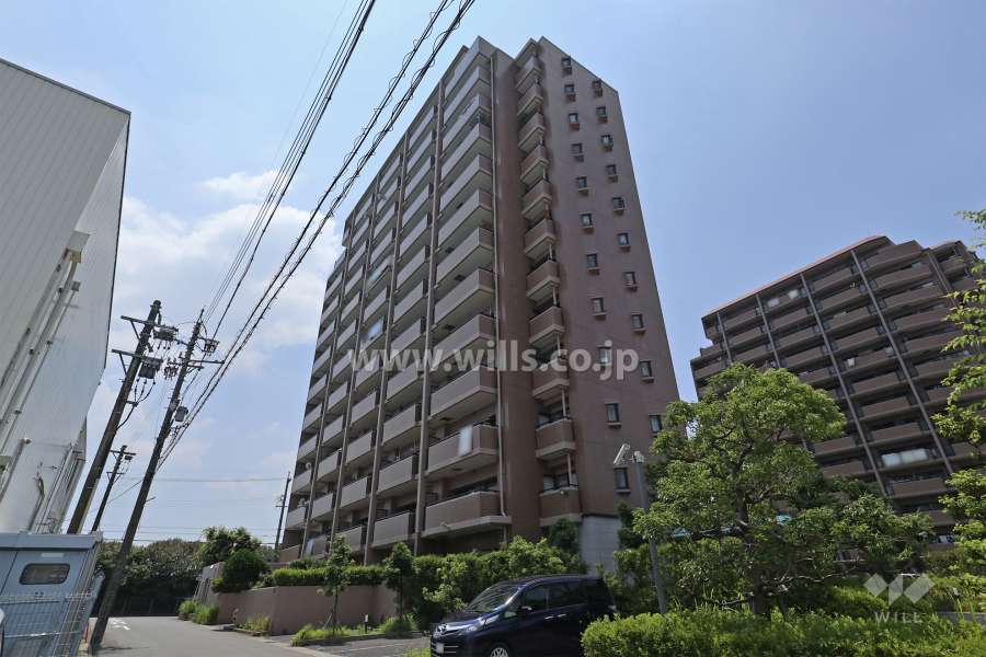 アクシーズ菖蒲池一番館の外観（北東側から）