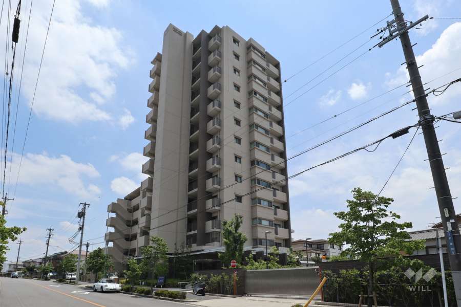 ユニーブルはなみずき通りの外観（北西側から）