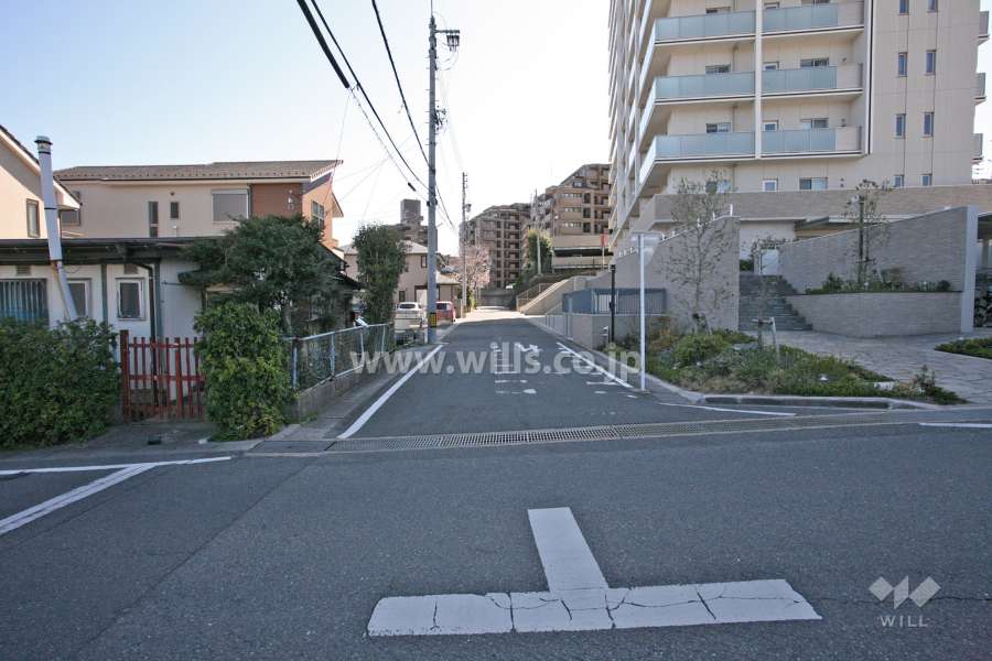 敷地東側の前面道路