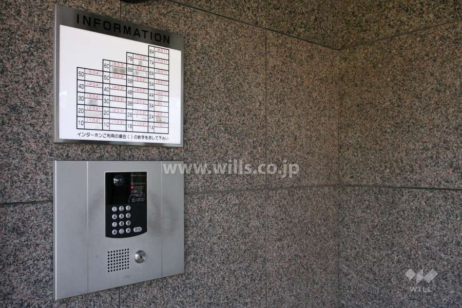 案内板とオートロック