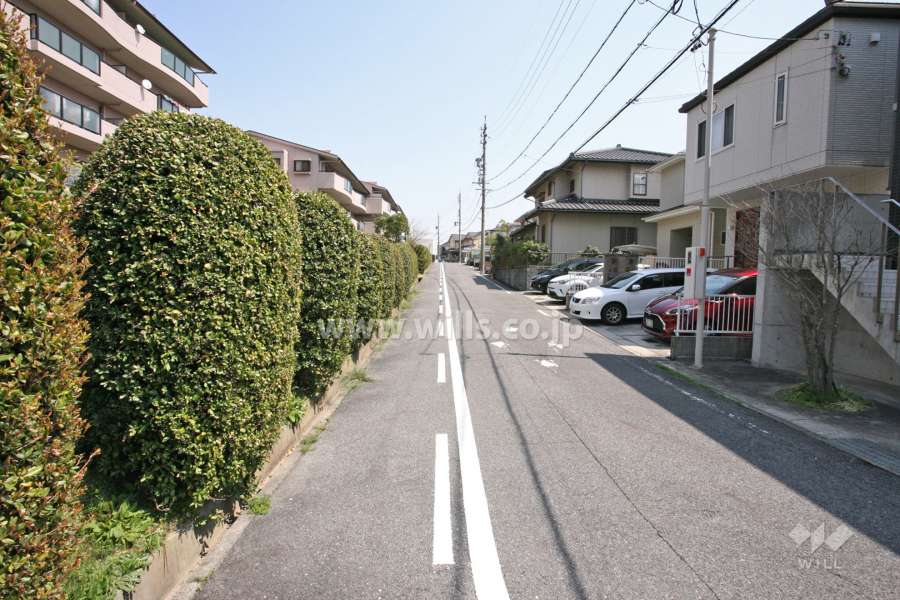 敷地南側の前面道路