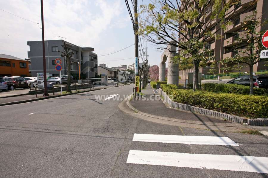 敷地南側の前面道路