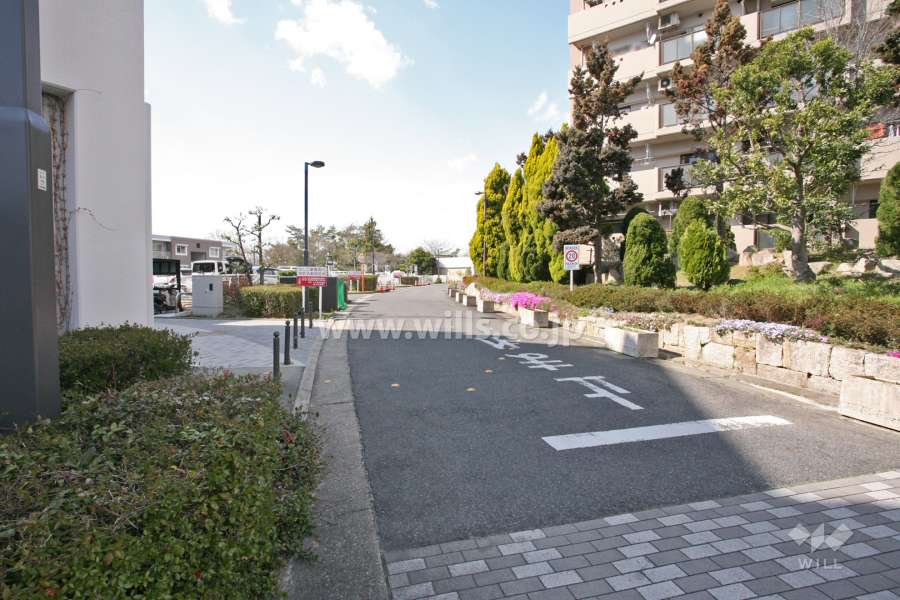 西側の前面道路