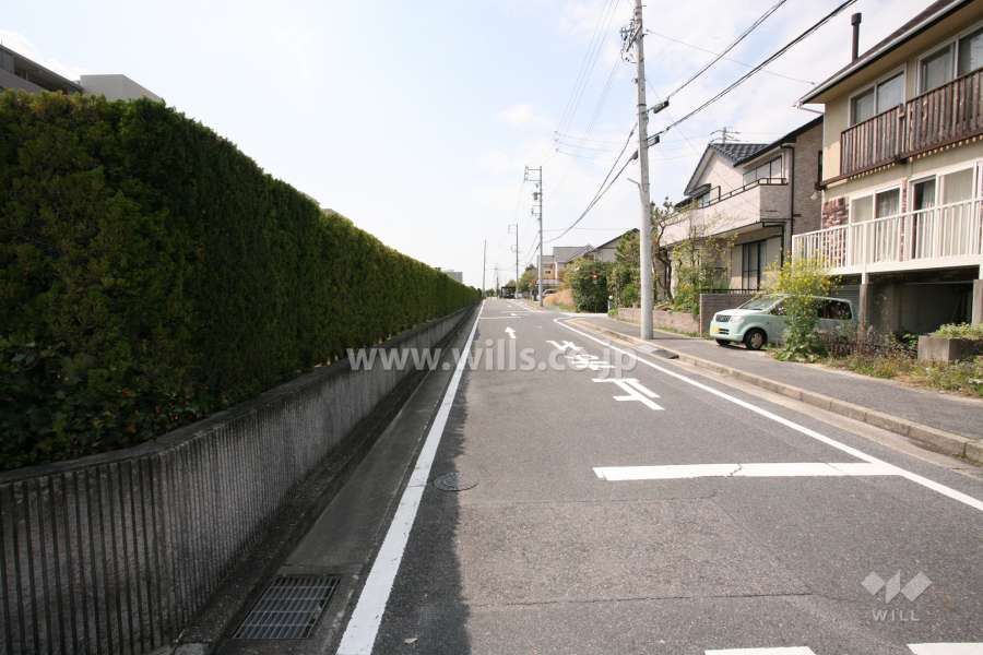 敷地北側の前面道路
