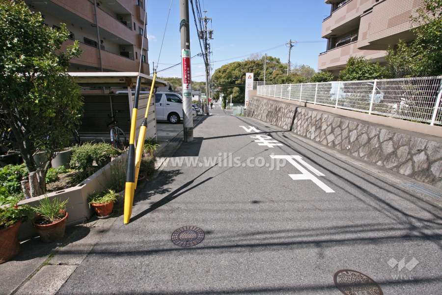 敷地南側の前面道路