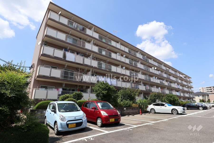 名鉄旭前ハイツB棟の外観（南西側から）