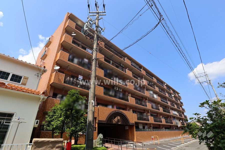 ライオンズマンション三郷の外観（南西側から）